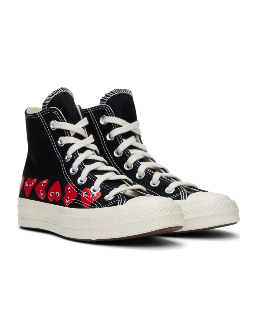 Comme Des Garçons Play X Converse Comme Des Garcons Play Converse Sneakers Black In Black