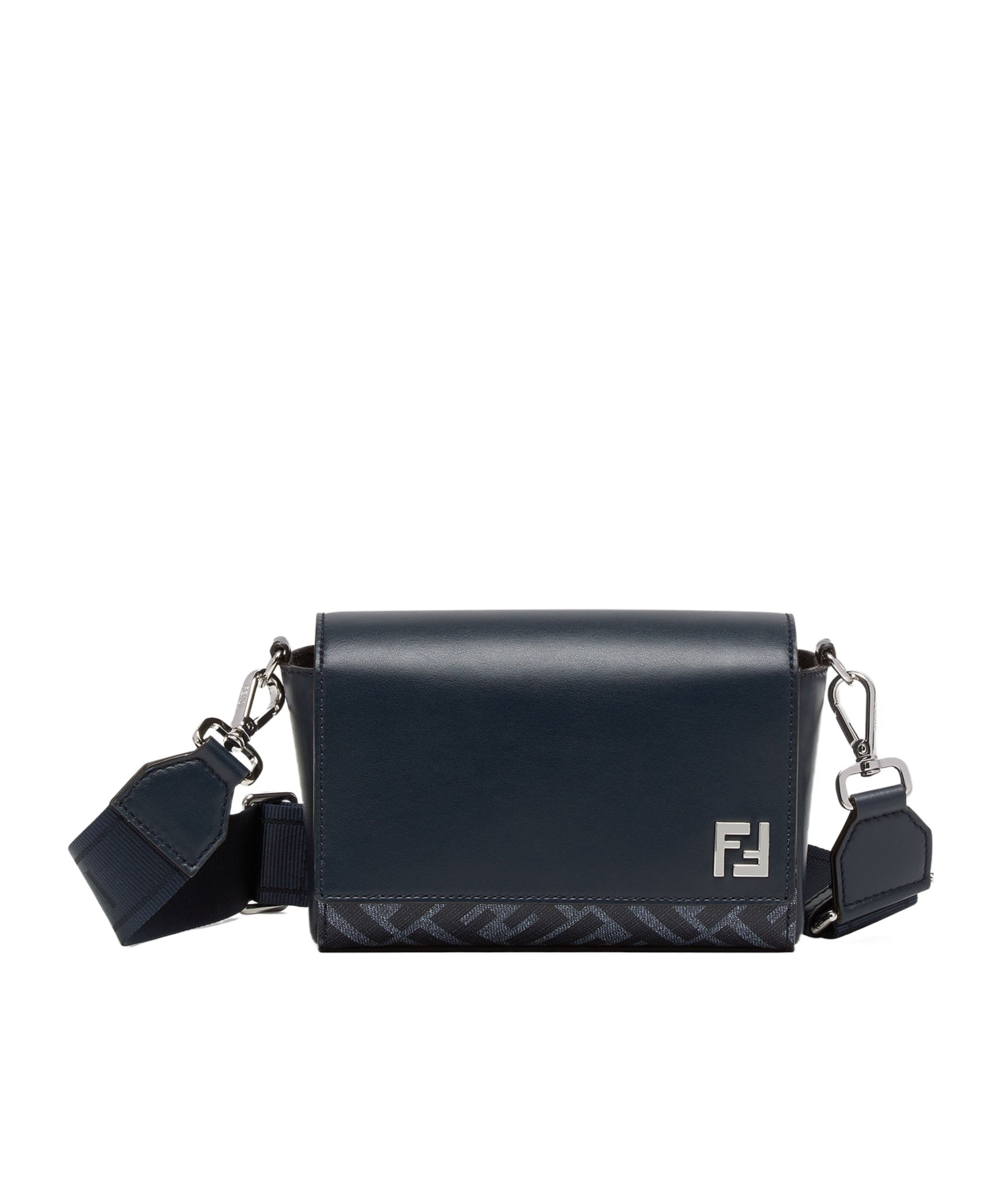 Fendi Ff Squared Compact Tote In Black
