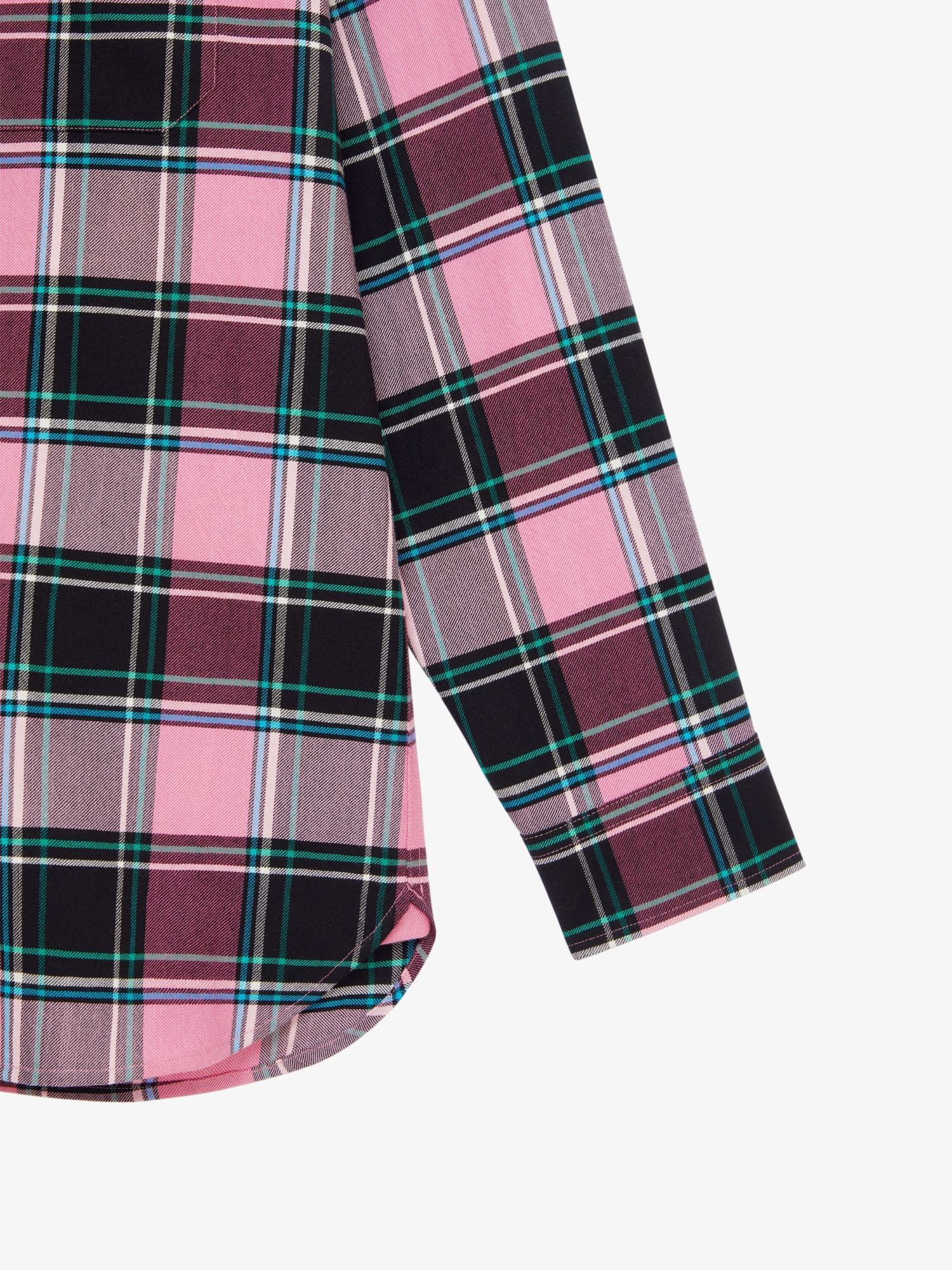 Givenchy Multicolour Pink Cotton And Virgin Wool Blend Check Shirt In Multicolor