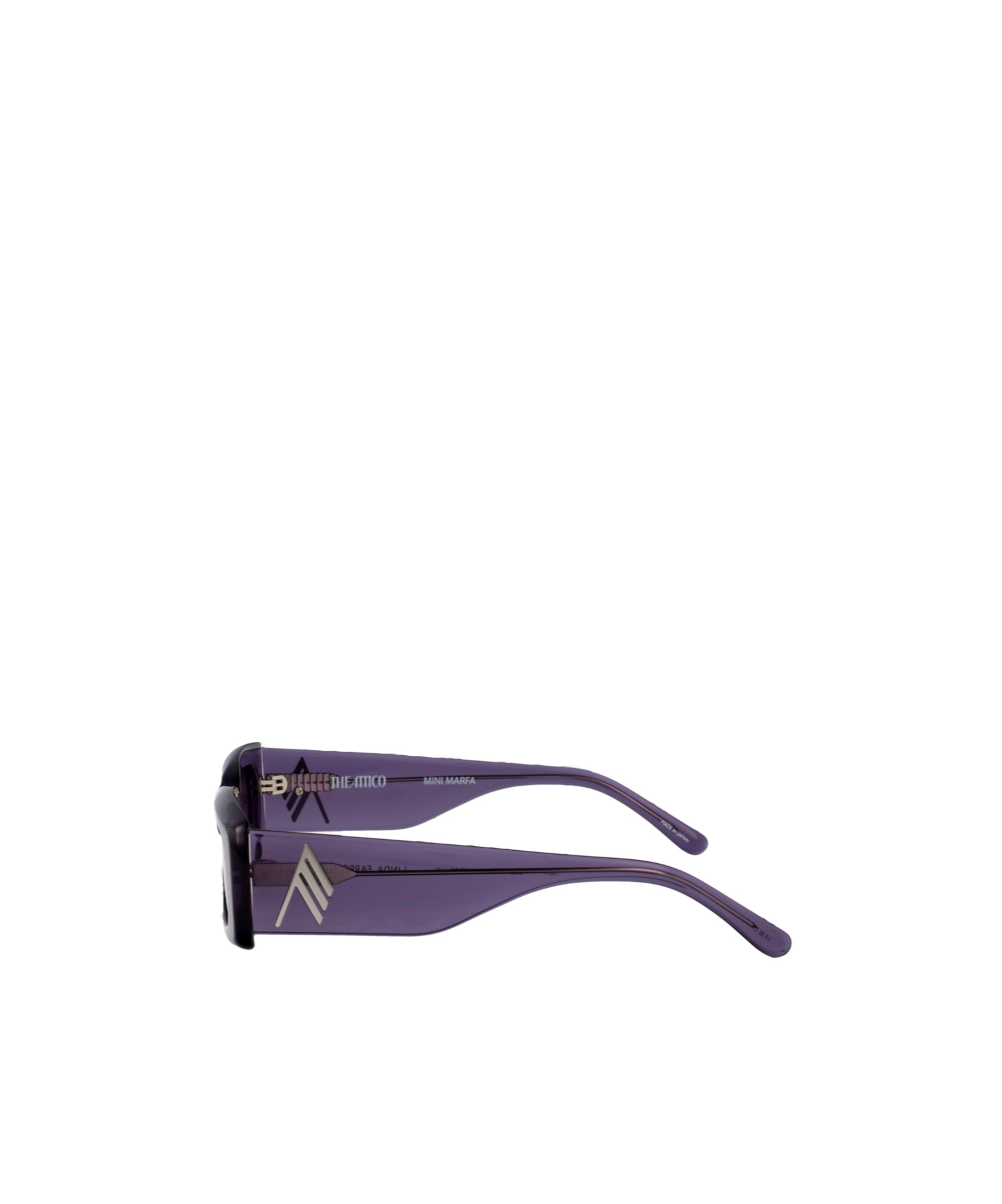 Attico Mini Marfa Sunglasses In Purple