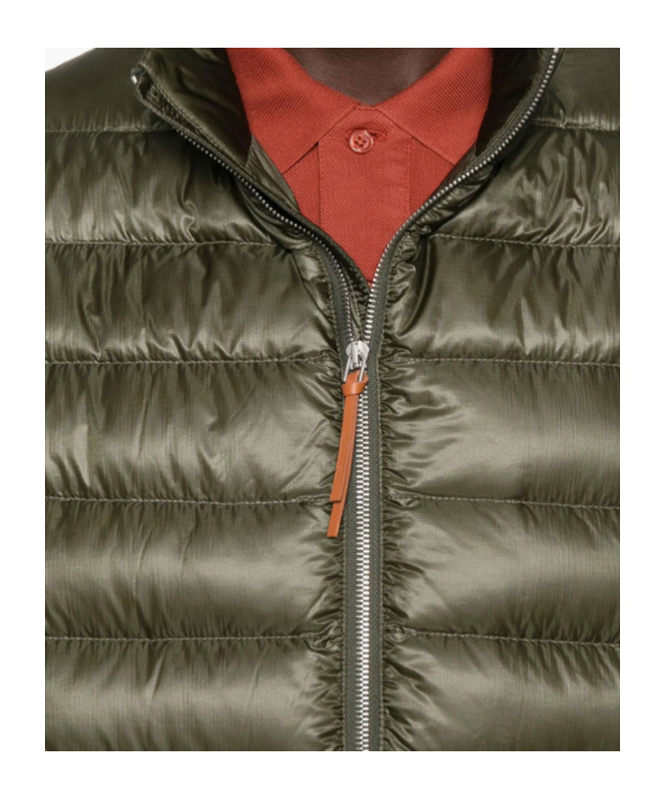 Jil Sander Quilted Puffer Jacket In Green