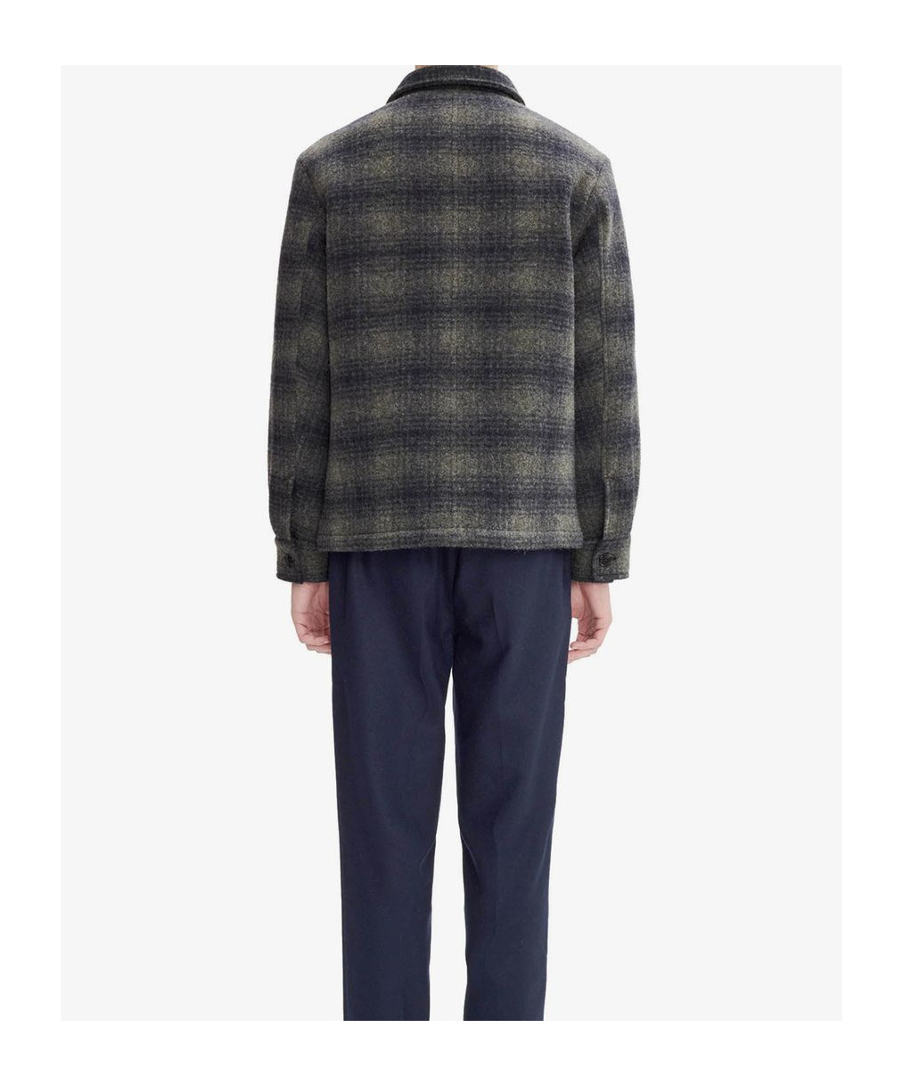 Apc Long-sleeved Casual Jacket In Black