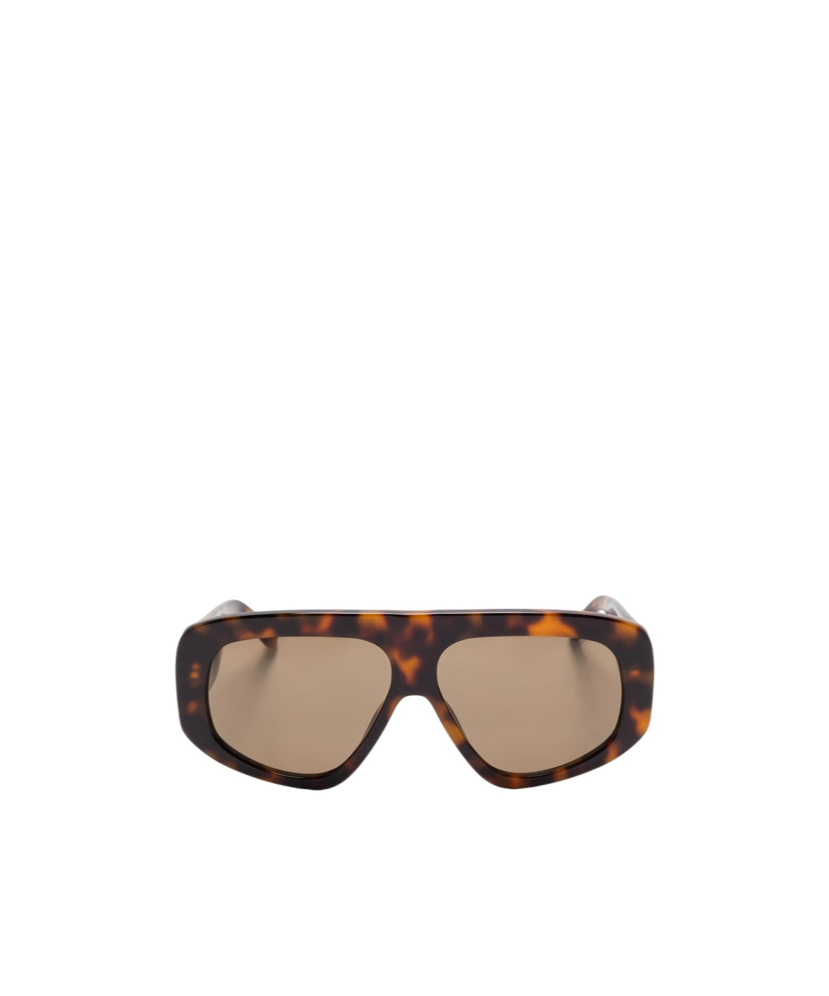Attico Pilot Square Sunglasses Wide Arms In Brown