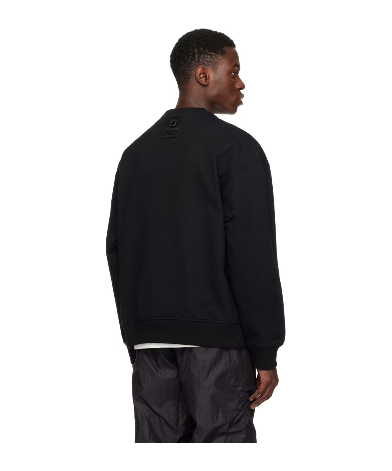 Wooyoungmi Logo Round-necked Sweater In Black