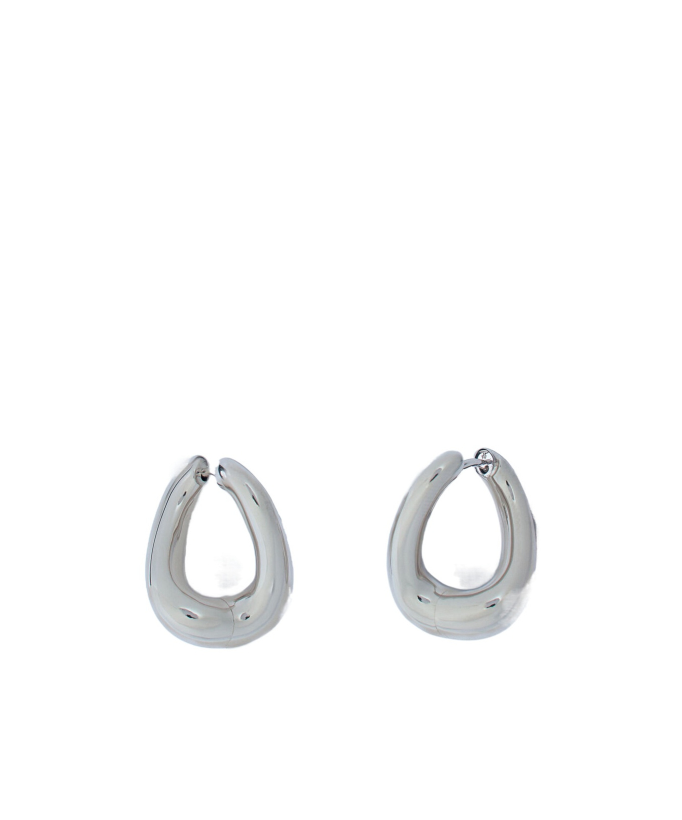 Tom Wood Twisted Loop Earrings In Gray