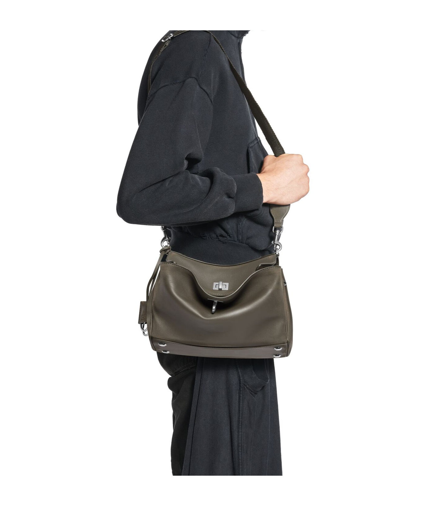 Balenciaga Men's Rodeo Small Messenger Bag  In Khaki