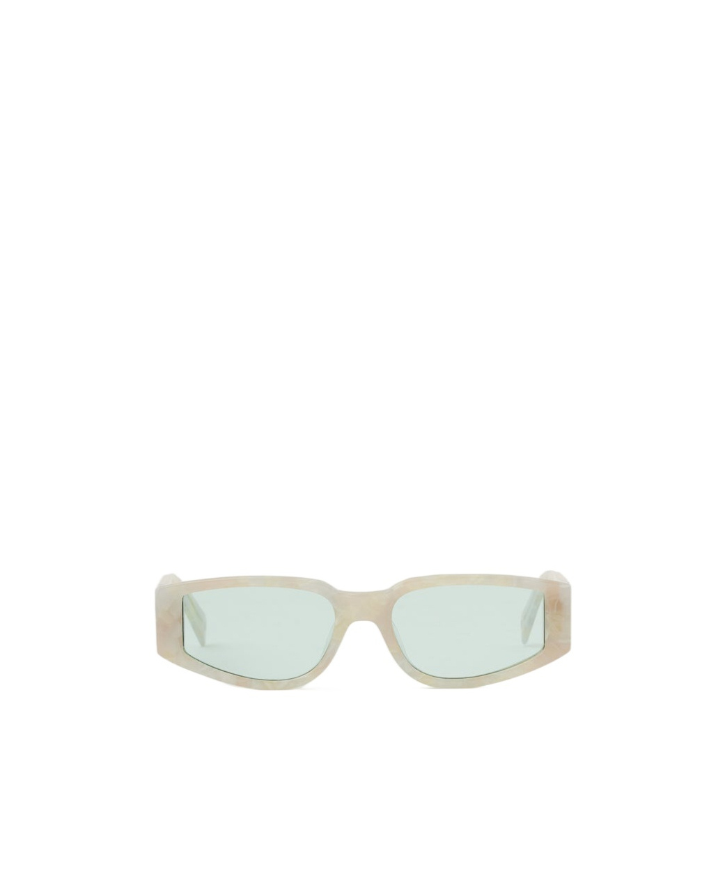 Paura Vegas Rectangle-frame Sunglasses In White