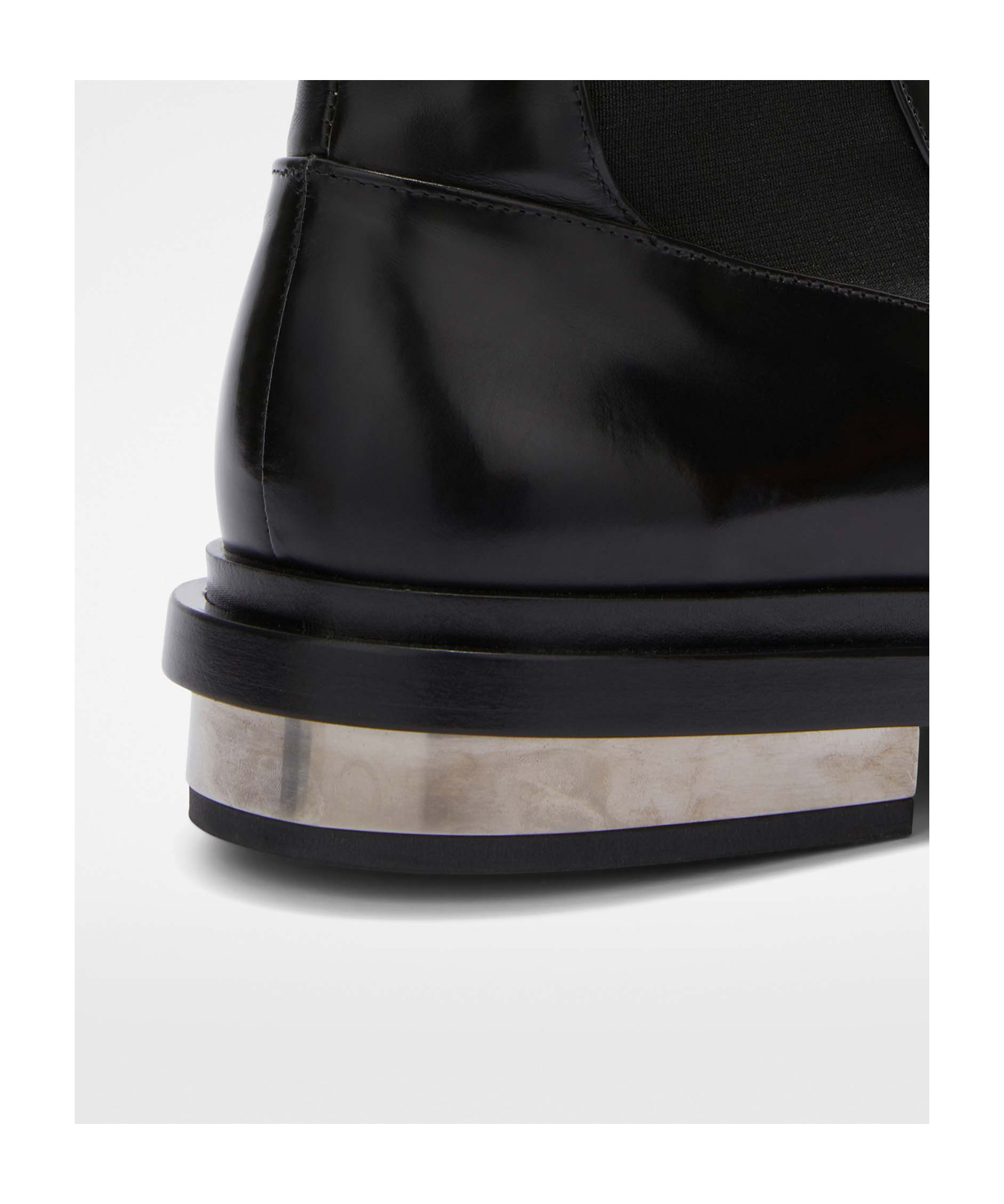 Jil Sander Leather Chelsea Ankle Boots In Black
