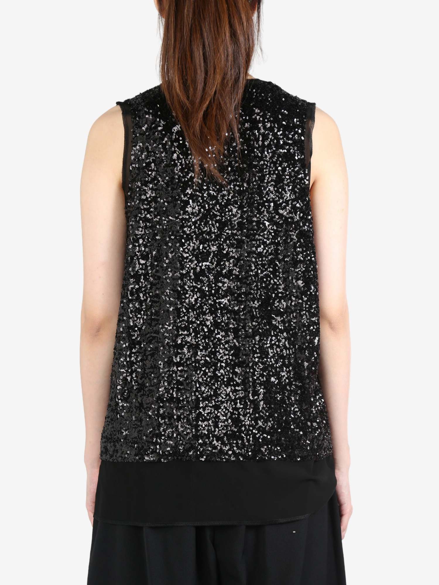 COMME DES GARÇONS SEQUINED VEST 