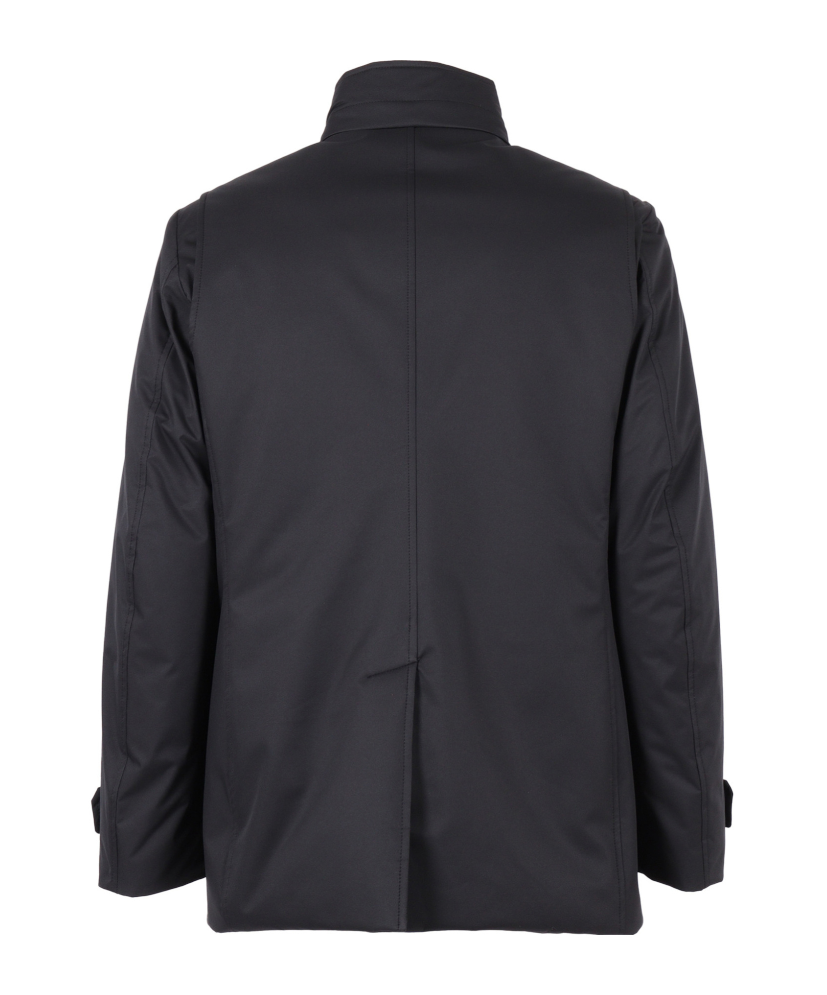 Moorer Skt Arms Jacket With Concealed Hood In Black