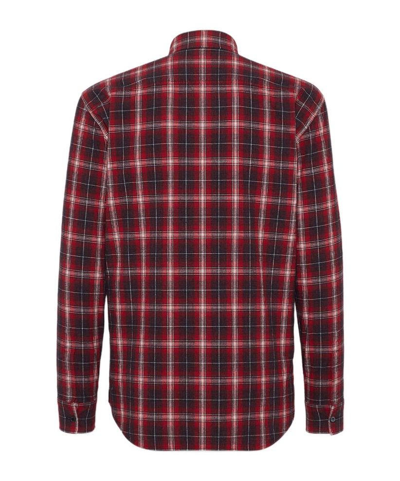Shop Dsquared2 Plaid Button-front Shirt In Red