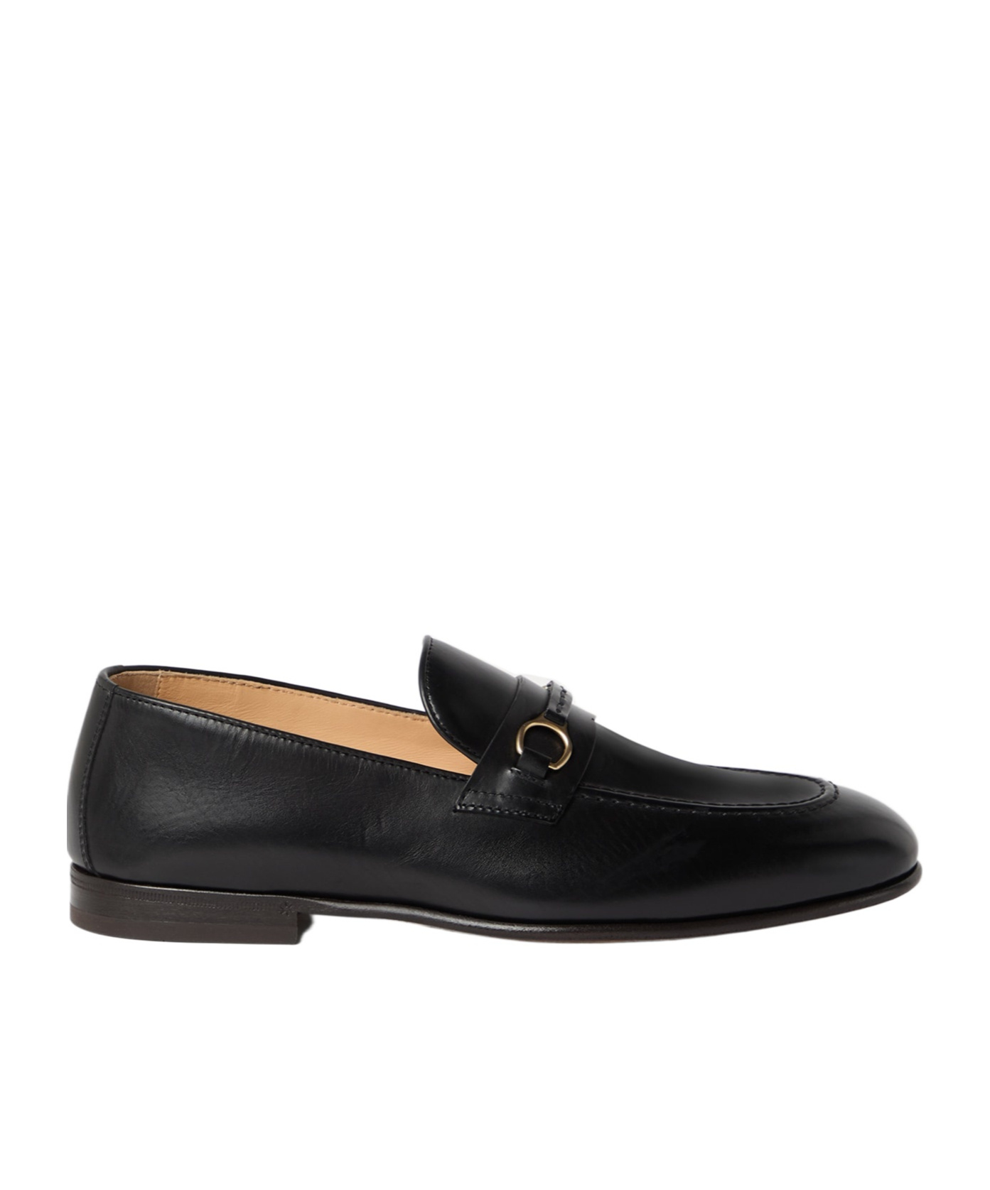 Brunello Cucinelli Round Head Loafer Shoes In Black