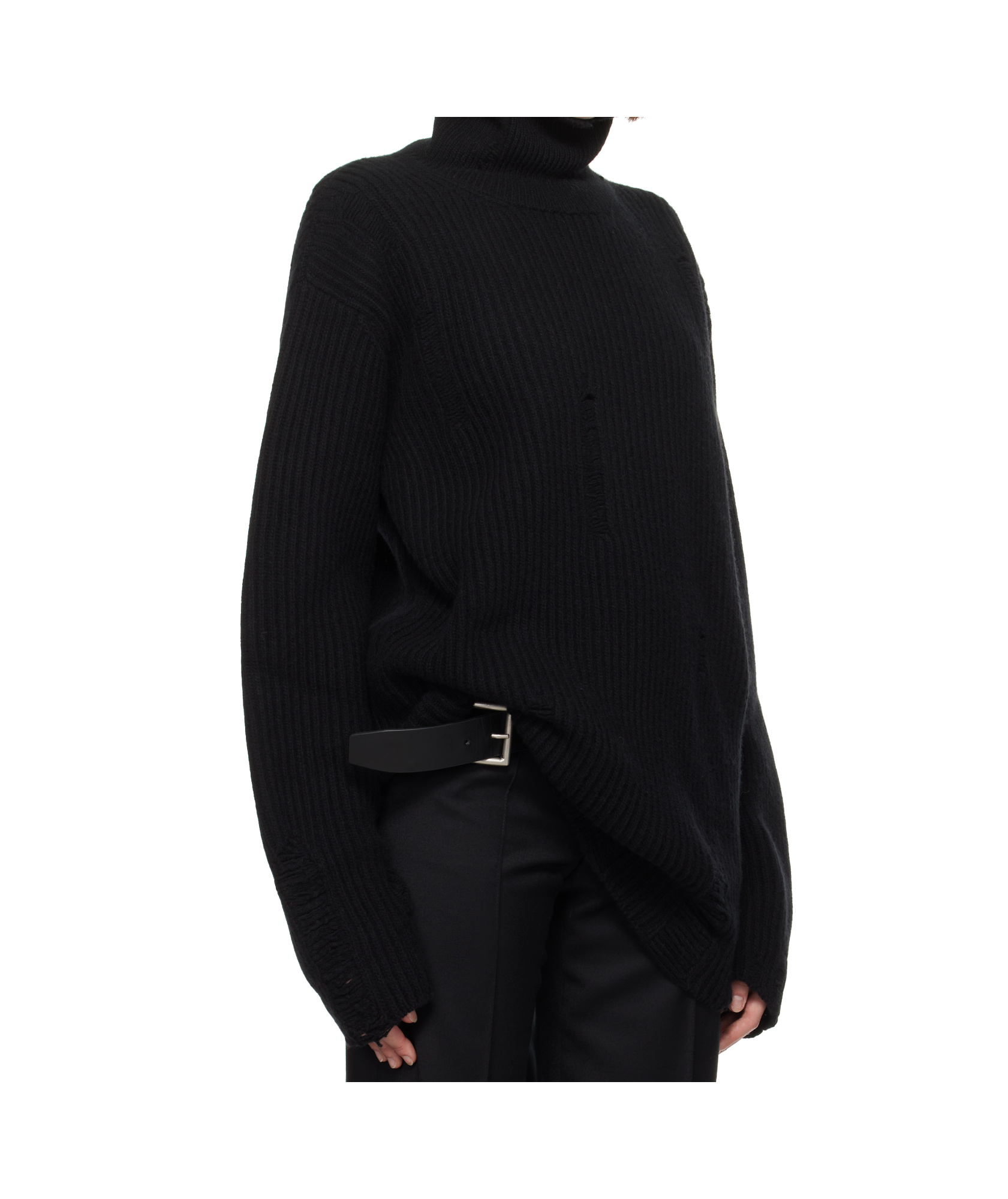 Ann Demeulemeester Turtleneck Sweater In Black