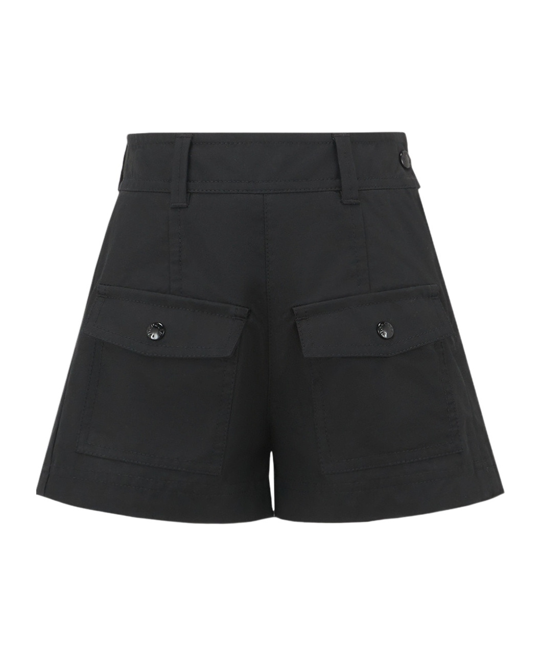 Moncler Enfant Twill Shorts In Black