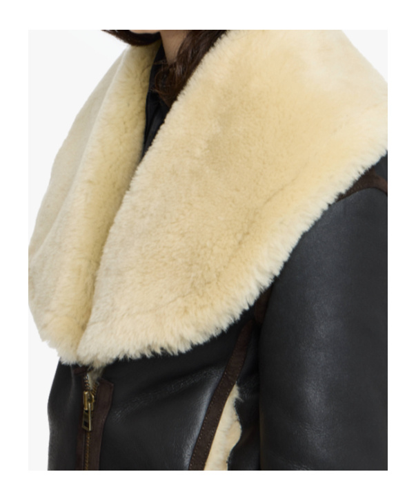 Jw Anderson J. W. Anderson Leather Aviator Jacket In Brown