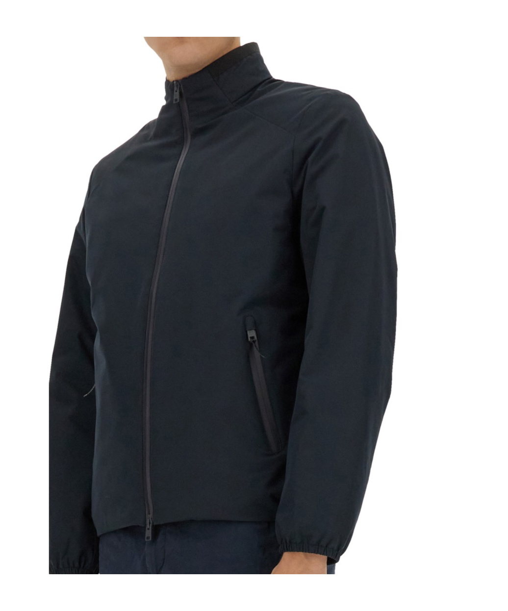 Woolrich Sailing Zipped Bomber Jacket In Blue