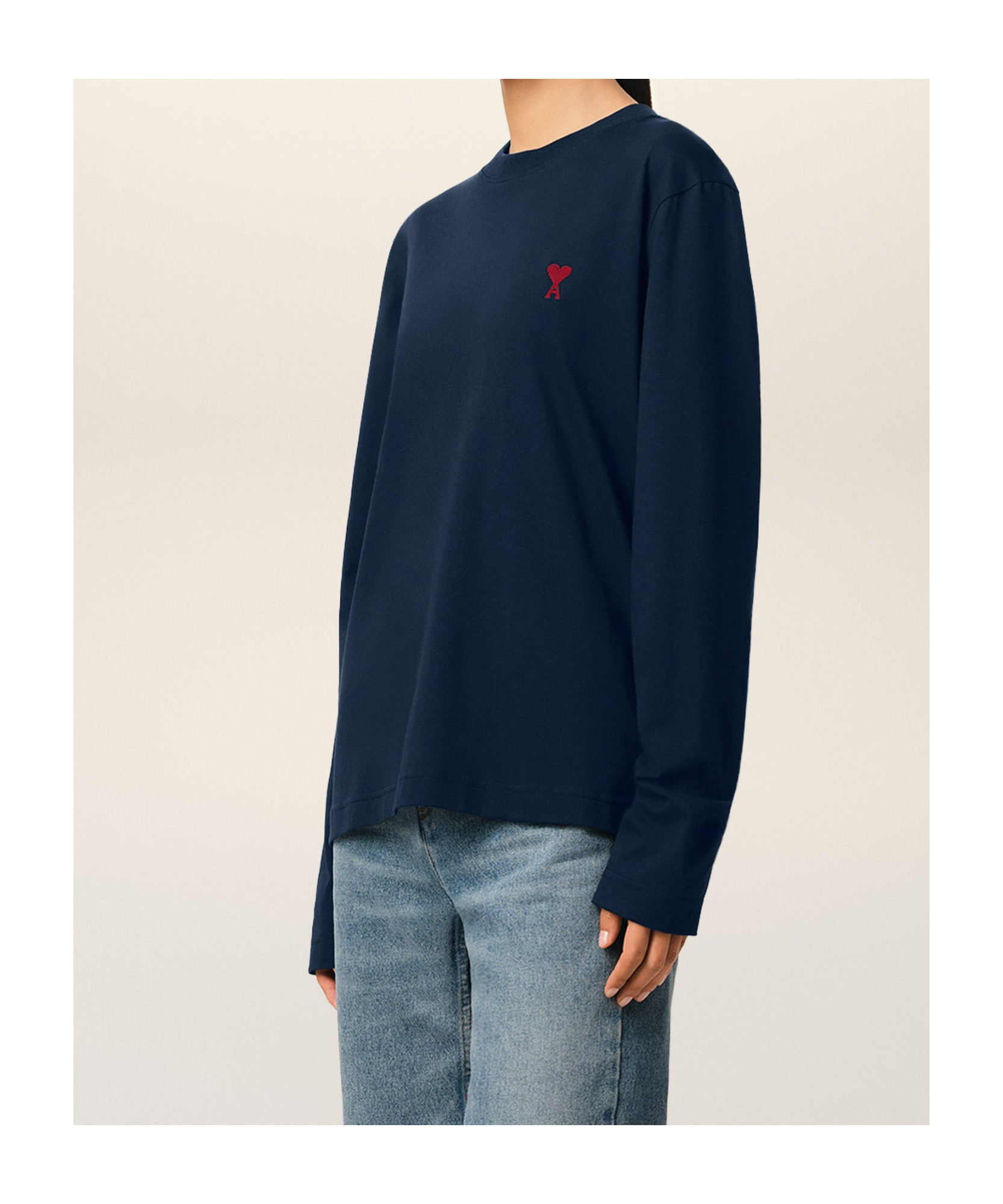 AMI ALEXANDRE MATTIUSSI AMI AMI DE COEUR LONG SLEEVES T-SHIRT