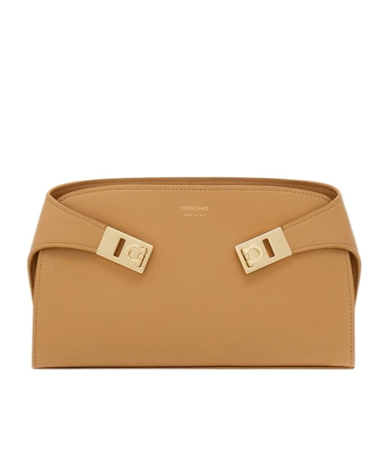 Ferragamo Mini Hug Crossbody Bag In Brown
