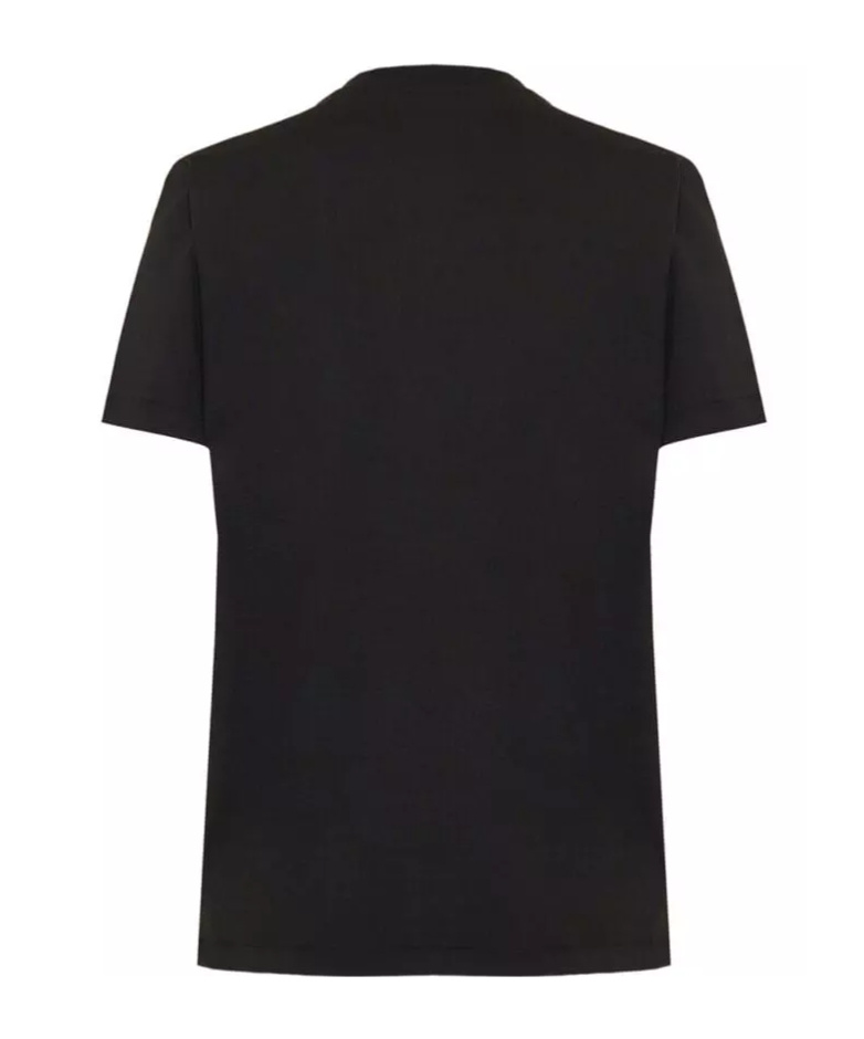 Balmain Logo Cotton T-shirt In Black