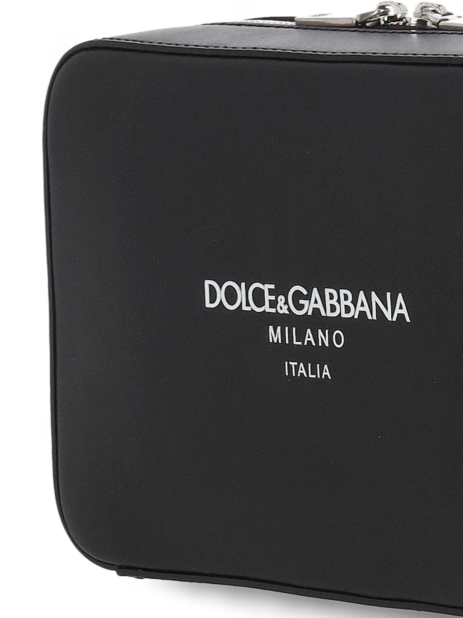Dolce & Gabbana Zippered Shoulder Bag In Black