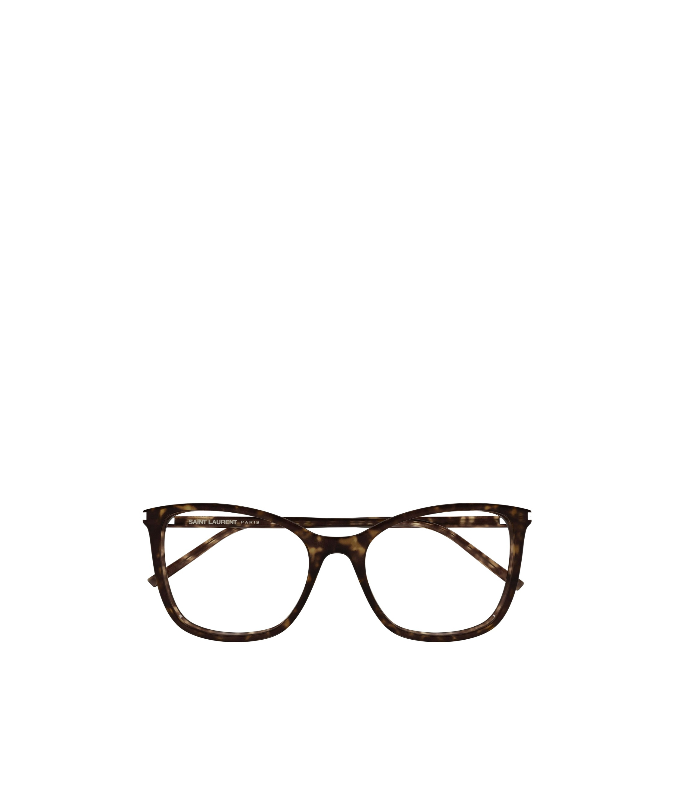 Saint Laurent Geometric-frame Glasses In Black