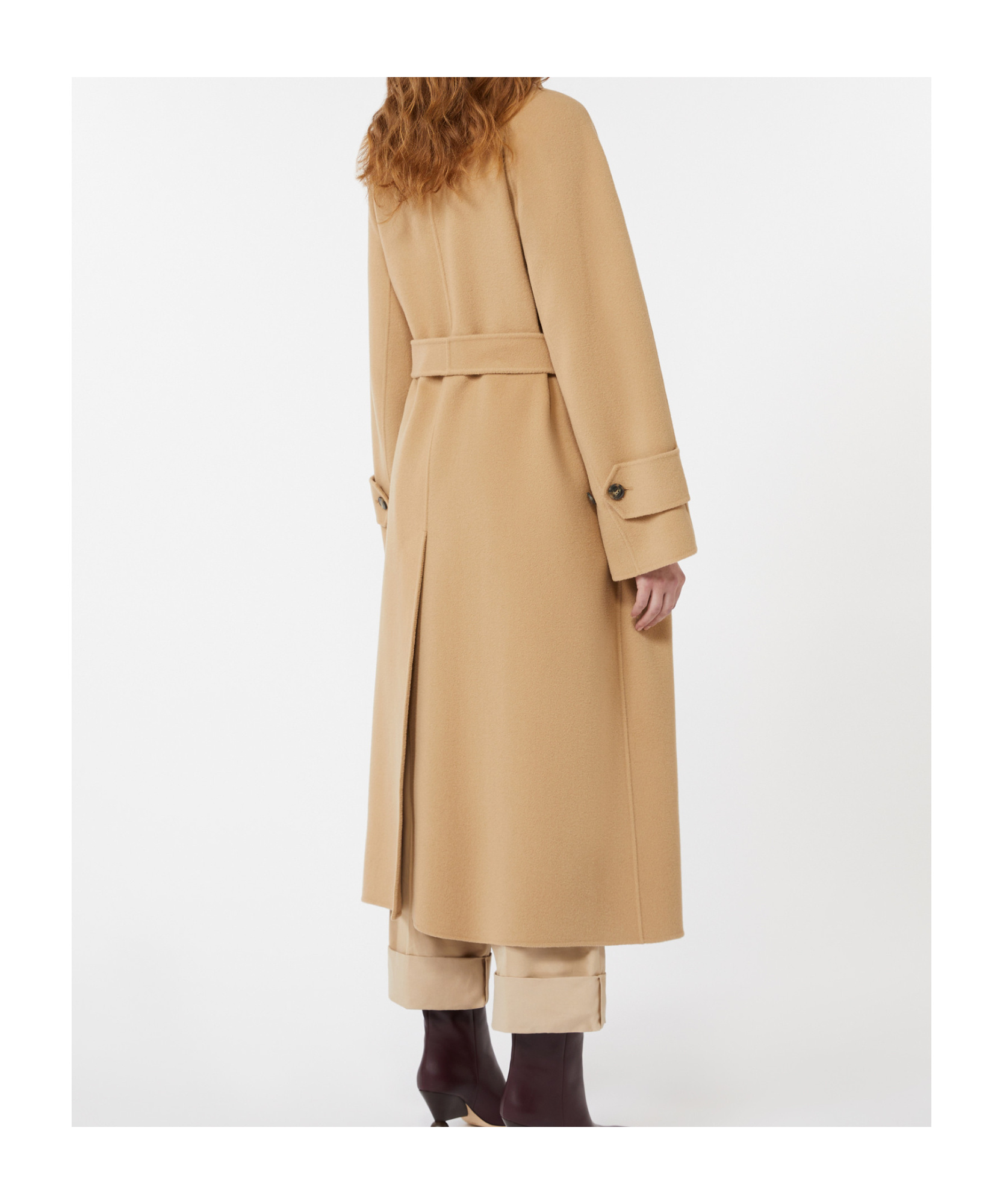 Weekend Max Mara Cappotto Trench In Lana Double - Cammello In Brown