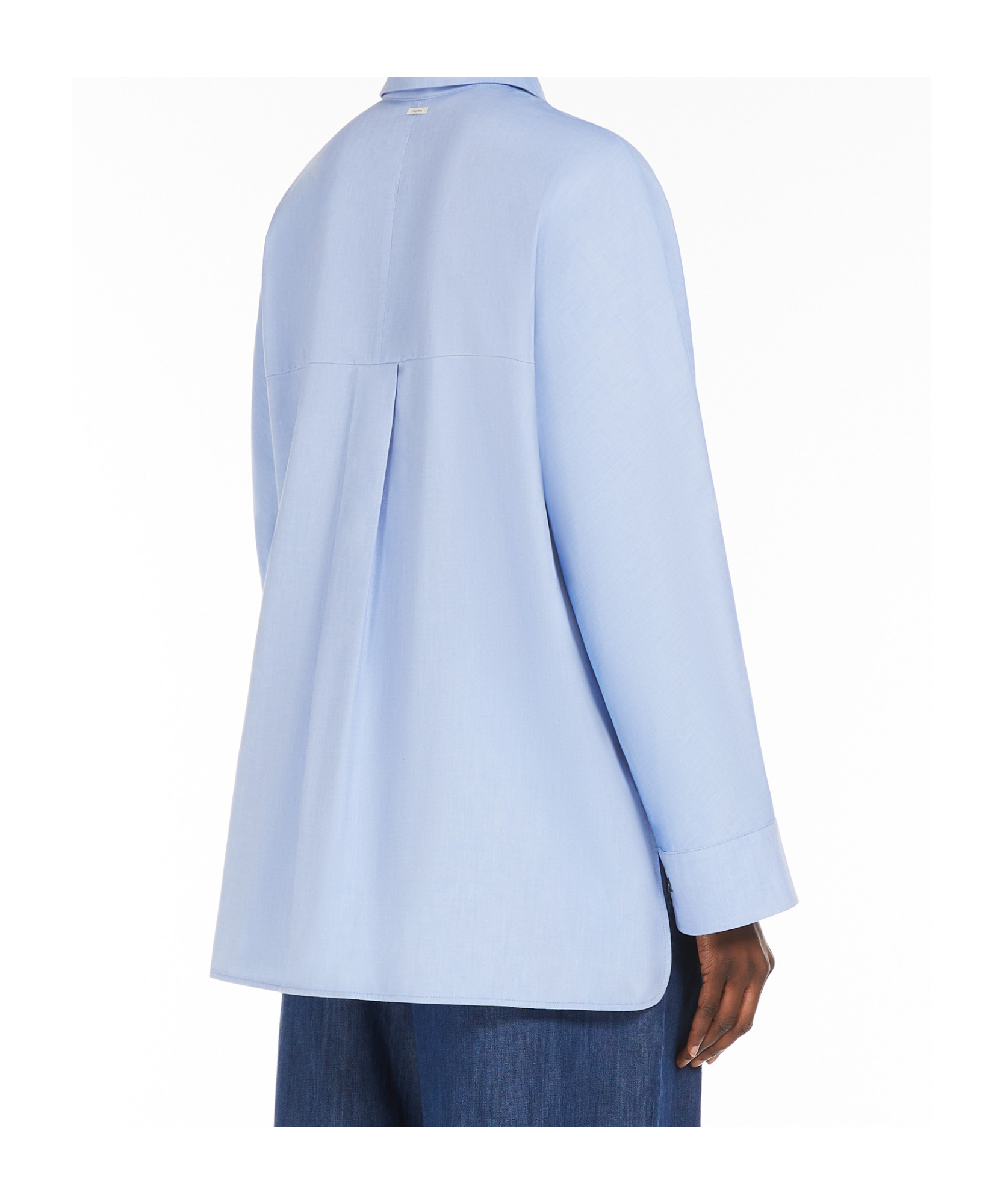 Max Mara Long-sleeved Shirt In Blue