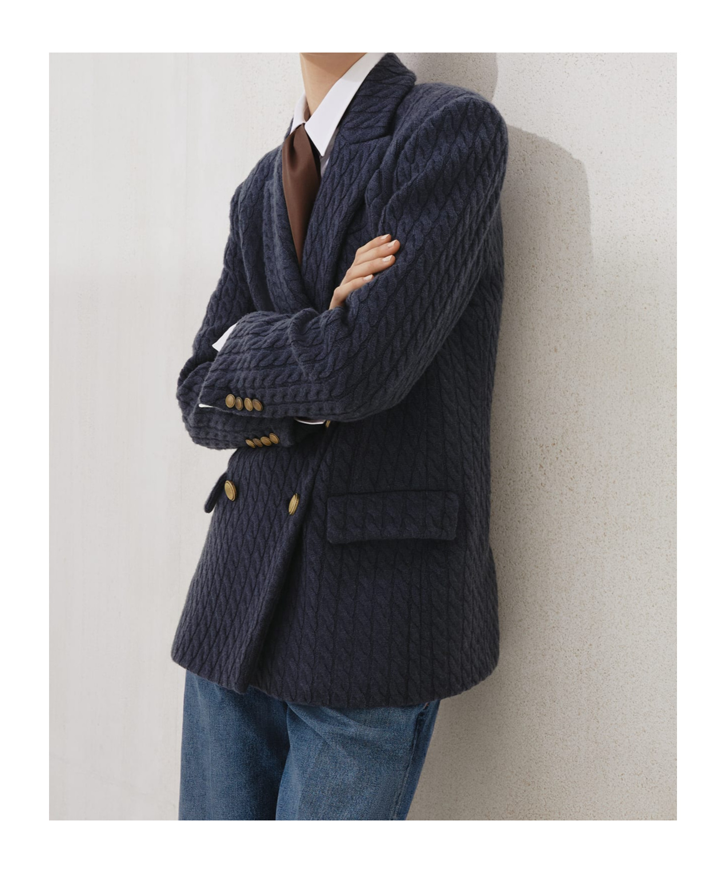 Brunello Cucinelli Double-breasted Textured Blazer In Black