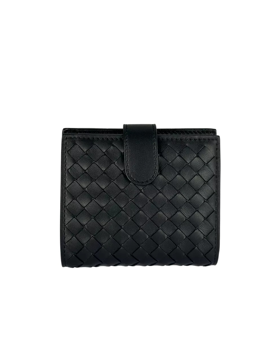 Bottega Veneta Logo Wallet In Black