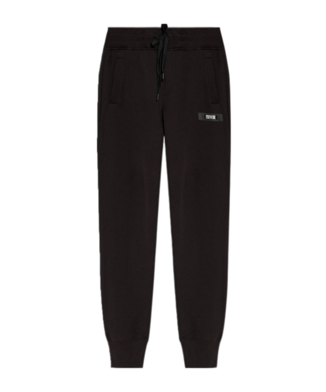 Versace Jeans Elastic Waist Casual Pants In Black