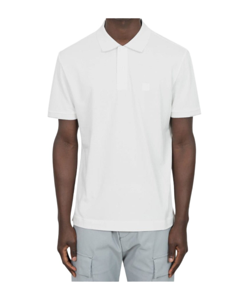 C.p. Company Polo Stretch In White