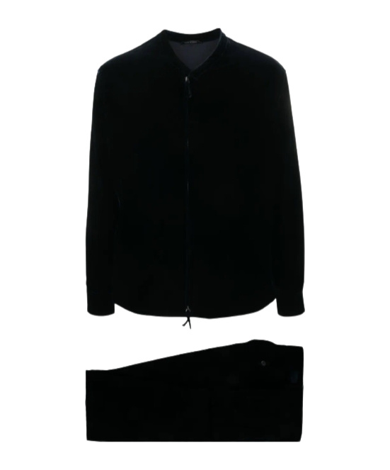 Giorgio Armani Long-sleeved Jacket  Pants Two-piece In Black