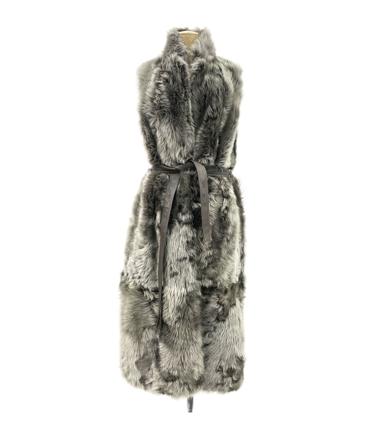 Yves Salomon Sleeveless Vest In Green