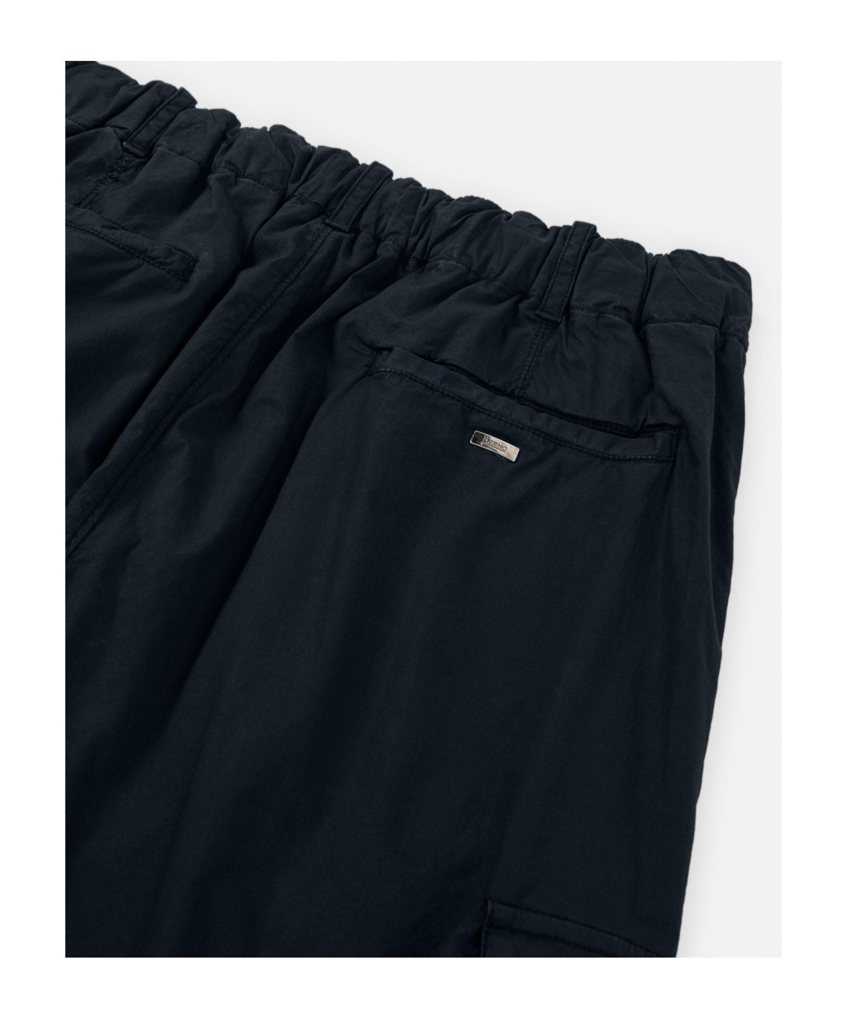 Herno Elasticated Waistband Trousers In Black