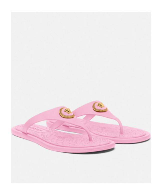Versace Alia Sandales Plates En Caoutchouc