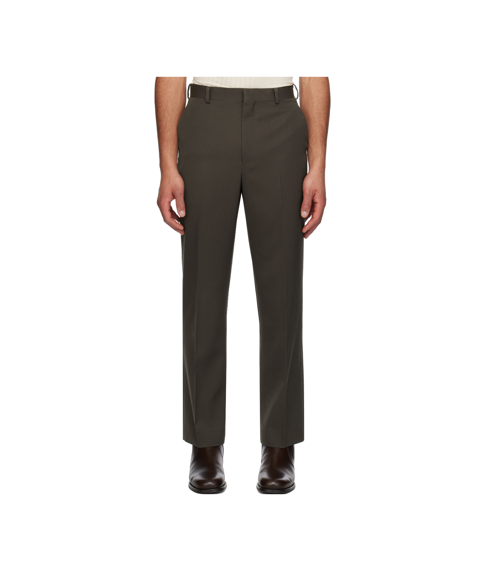 Auralee Belt Loops Slacks In Black