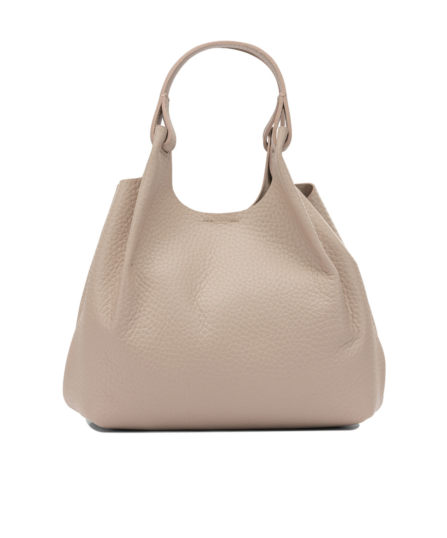 Gianni Chiarini Pebbled Shoulder Bag In Brown