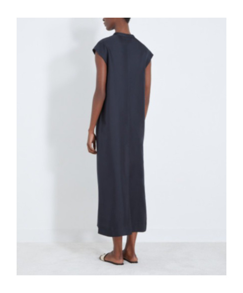 LOULOU STUDIO DEMETER SILK MIDI DRESS