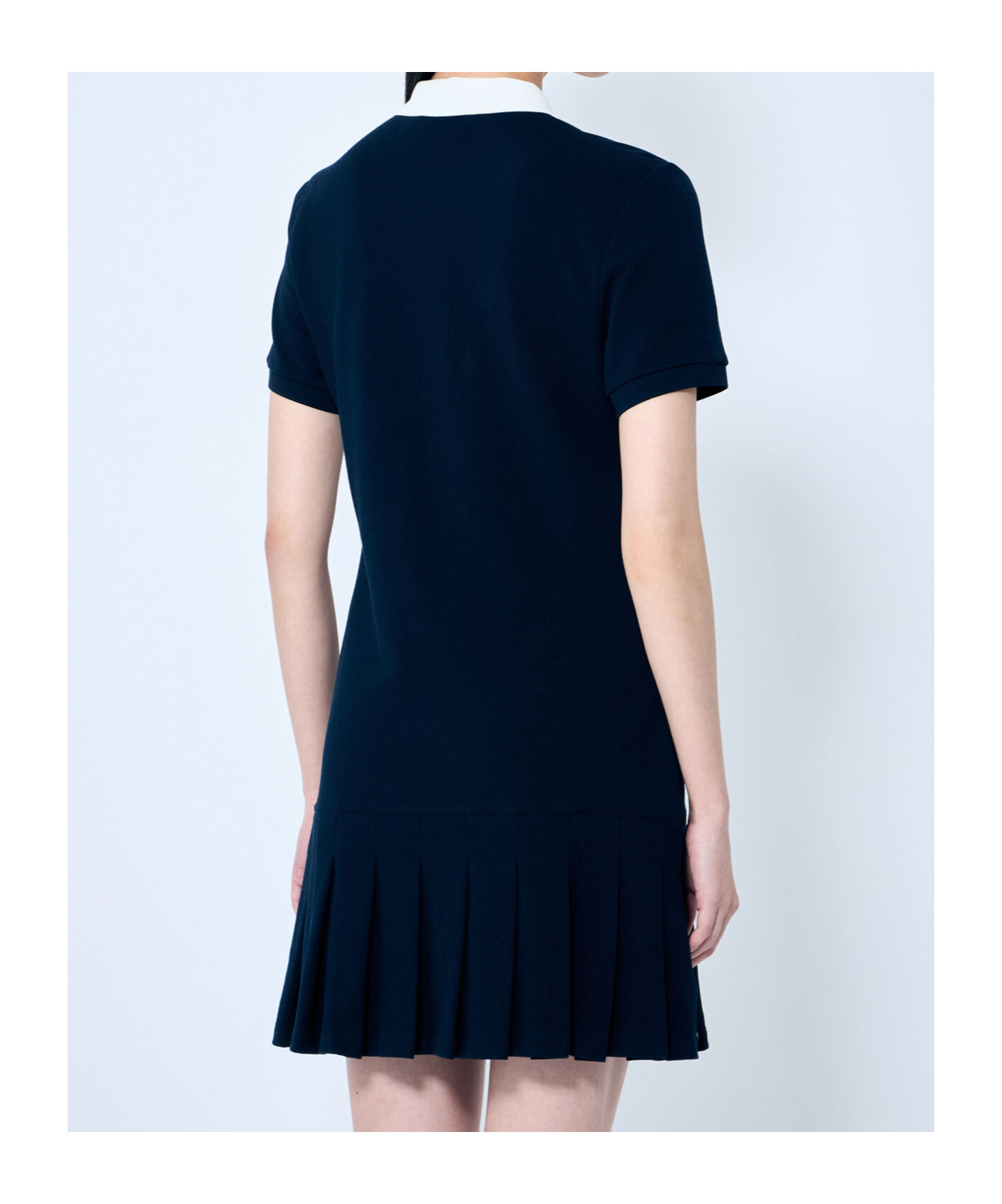 Shop Miu Miu Pleat-detail Mini Dress In Blue