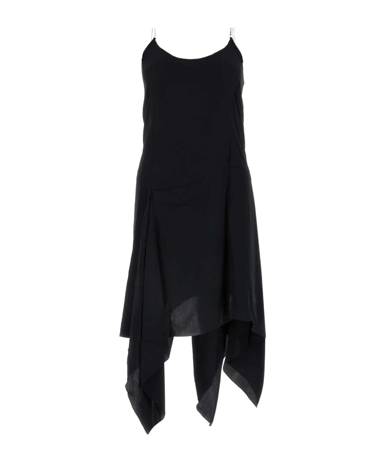 Kiko Kostadinov Twist-detail Asymmetric Minidress In Black