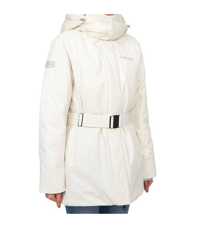 Duvetica Long-sleeved Down Jacket In White
