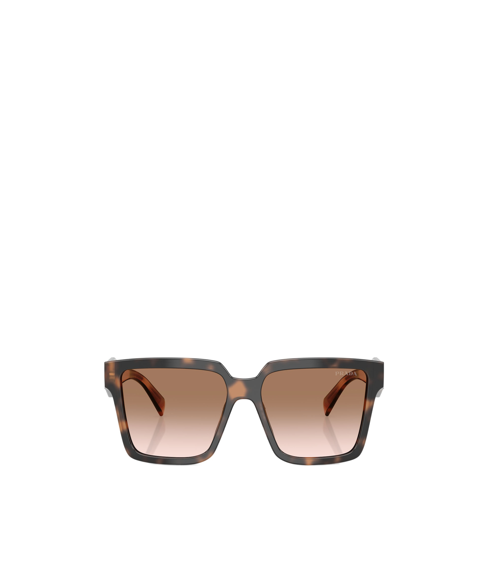 Prada Tortoiseshell-effect Square Sunglasses In Brown