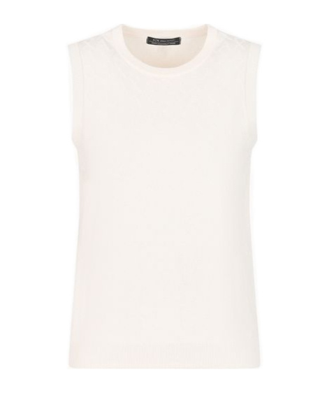 Armani Exchange Sleeveless Vest In White