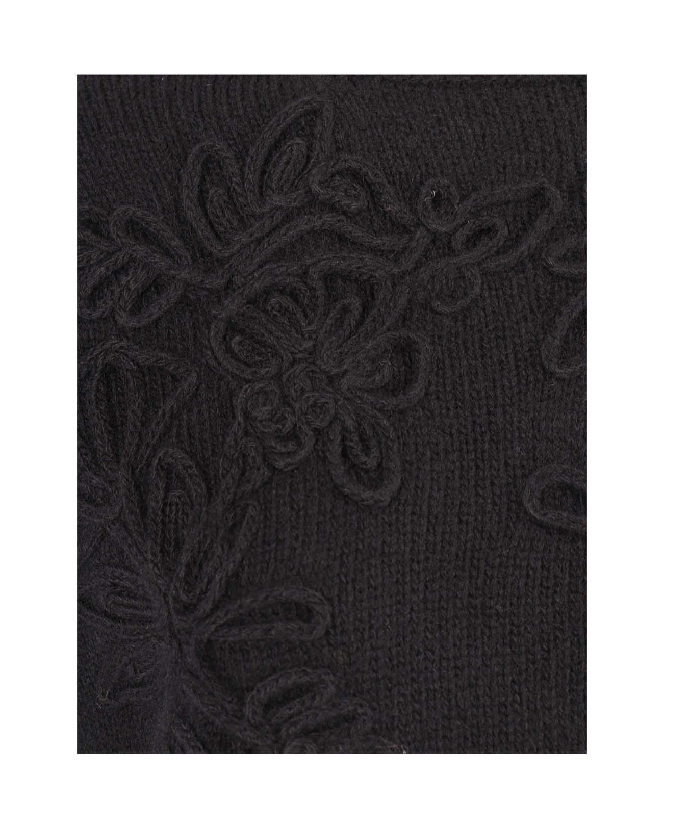 Ermanno Scervino Fitted Turtleneck Sweater With Soft Texture In Black