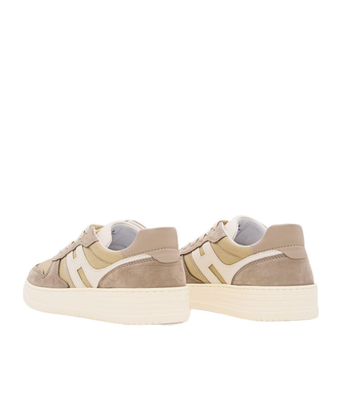 Hogan H630 Lace Up Sneakers In Nude