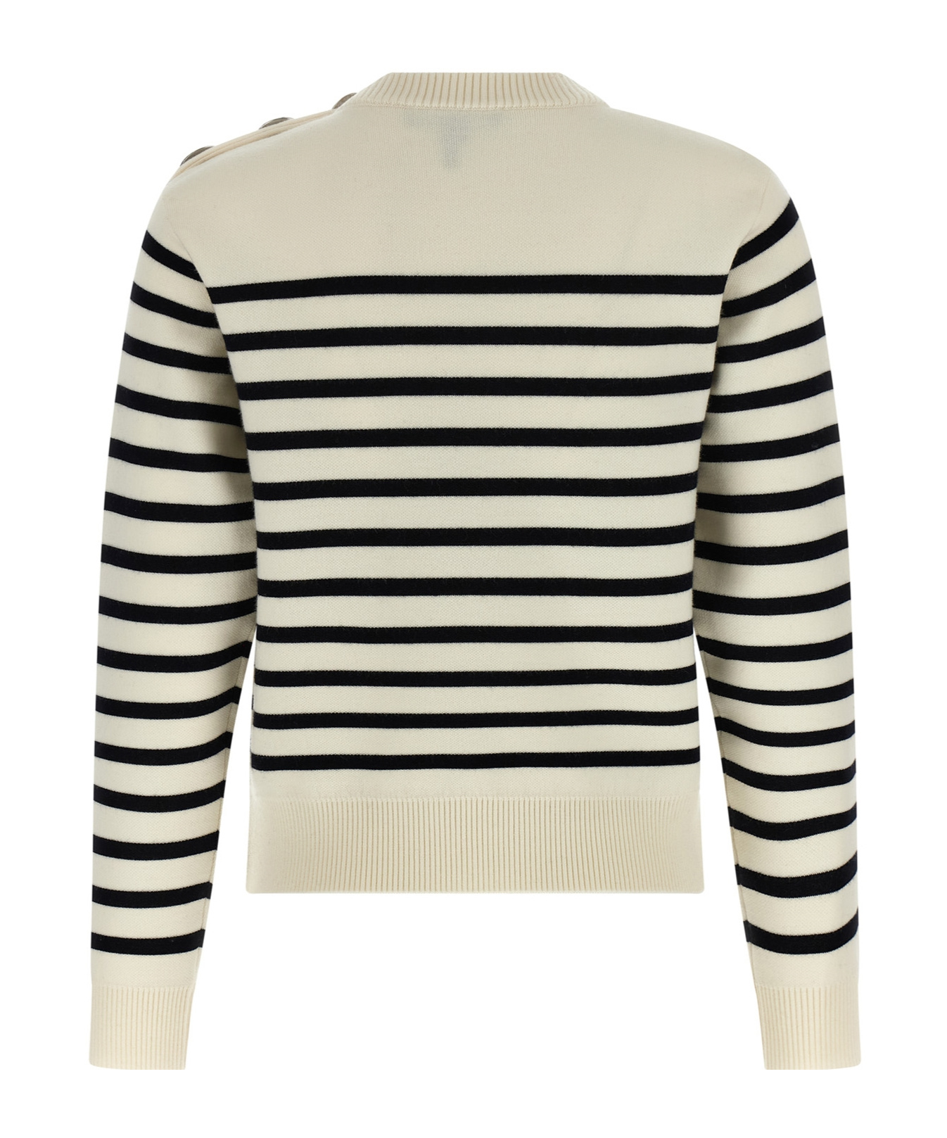 Marc Jacobs Breton Stripe Sweater In Neutral