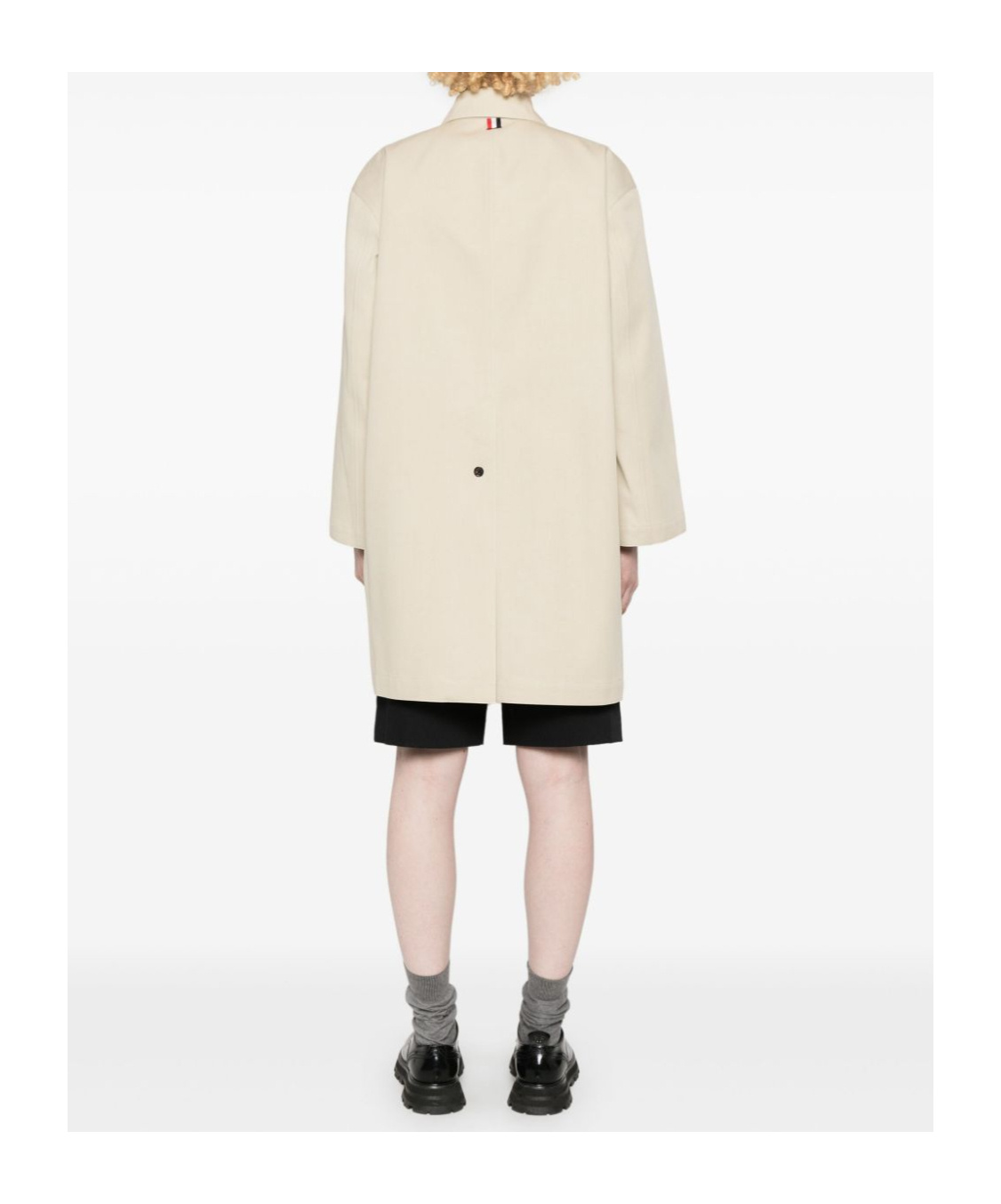 Thom Browne Long-sleeved Windbreaker In Nude