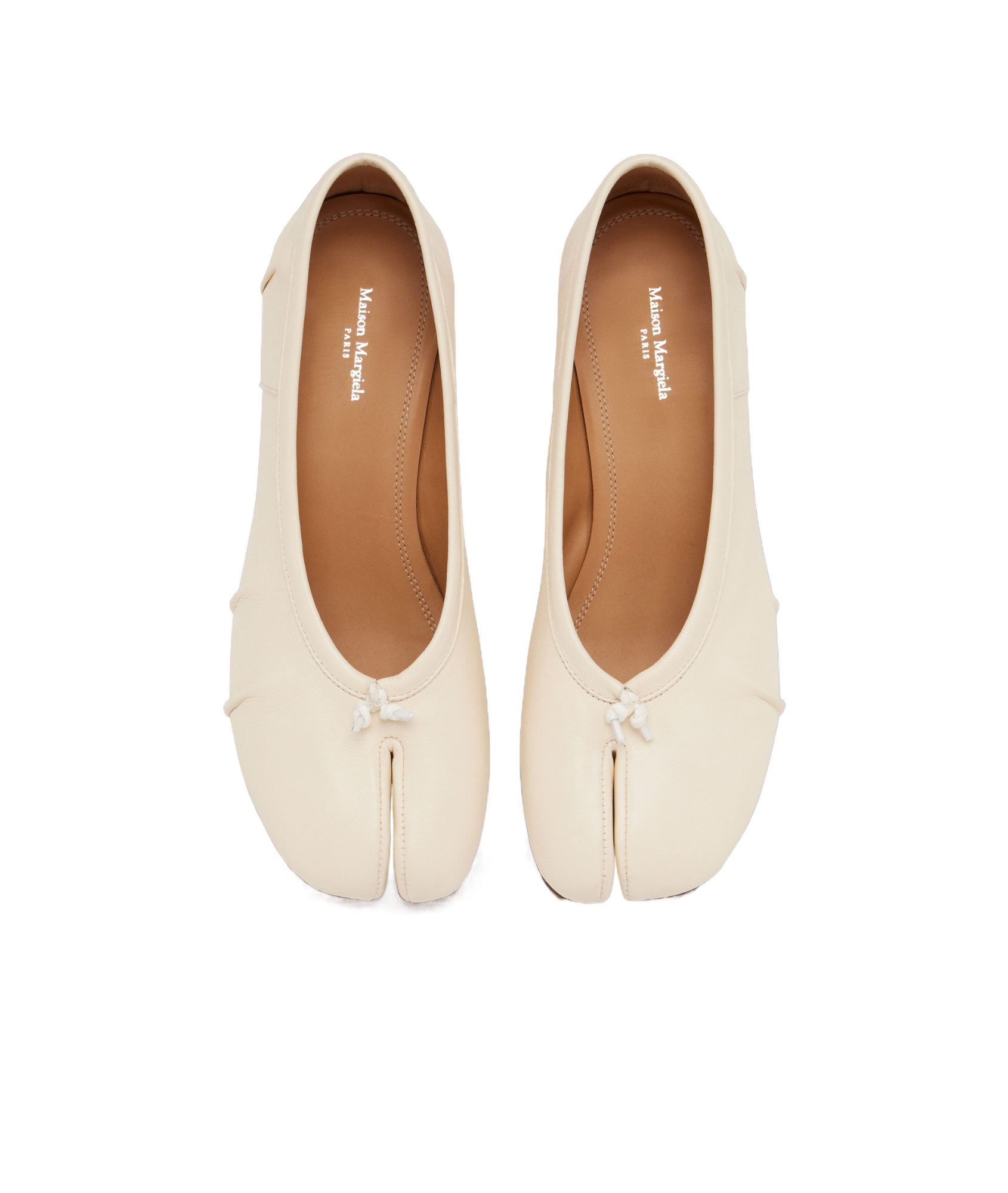 Maison Margiela Mm22 Leather Marylin Pumps With Spool Heel 5cm In White