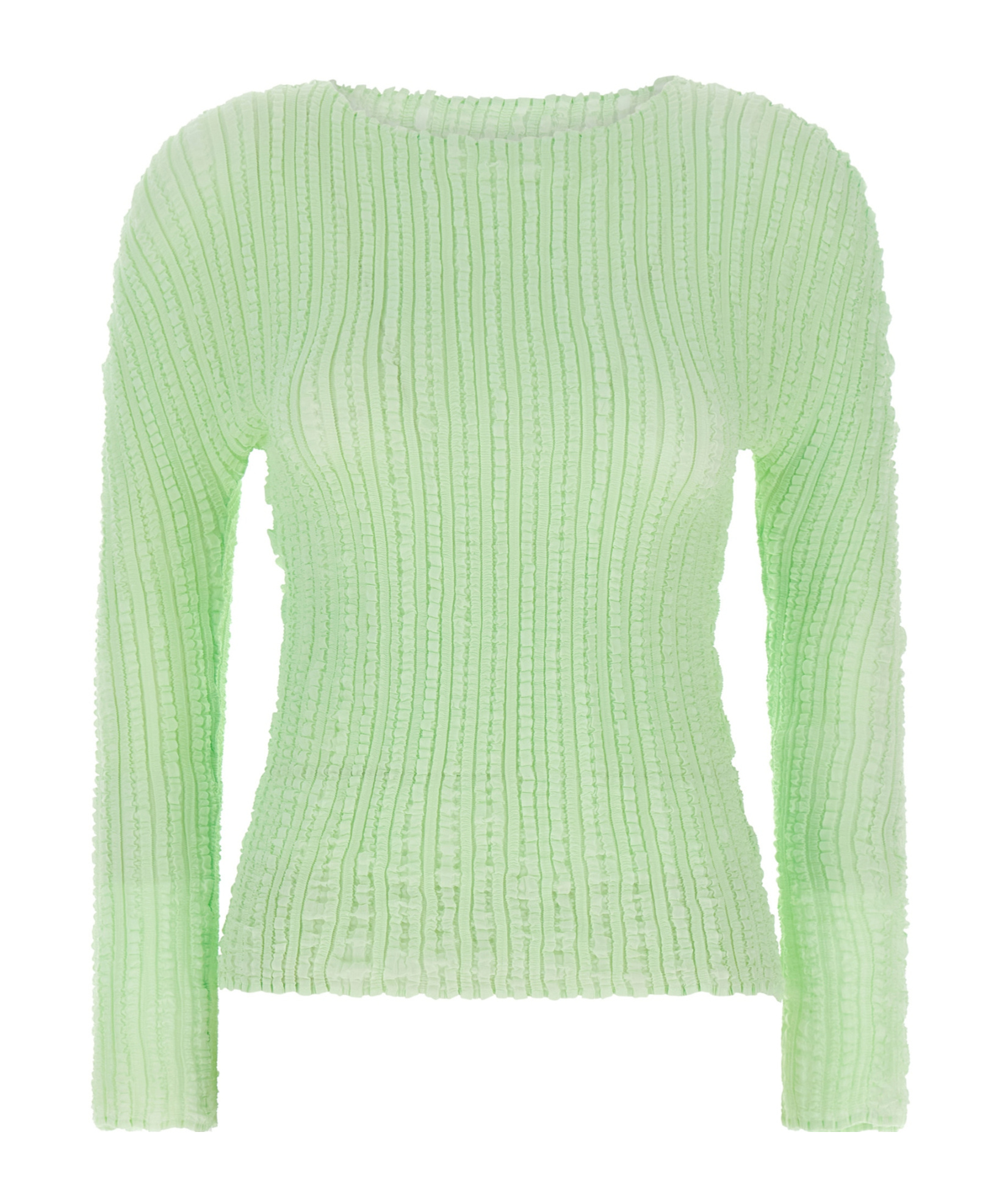 Issey Miyake Jellyfish Pleats Sweater In Green