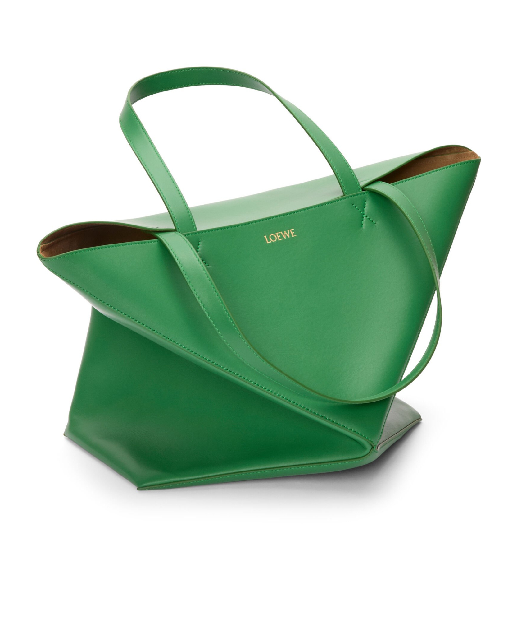 Loewe Letter Handbag In Green